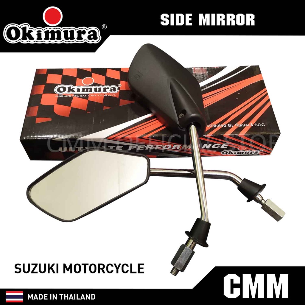OKIMURA Side Mirror for SUZUKI Raider 150, Raider J, Smash, Skydrive
