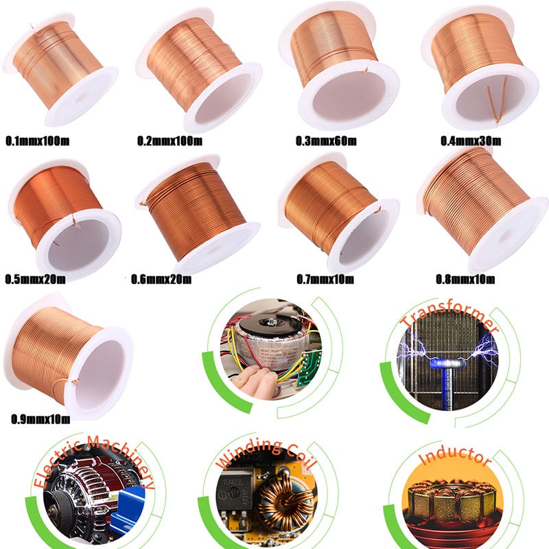 Enamelled Copper Wire Wire Coil Winding Wire 0.1mm 0.2mm 0.3mm 0
