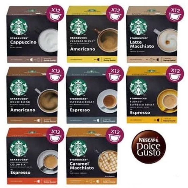 Starbucks Madagascar Vanilla Macchiato Coffee Pod Nescafe Dolce Gusto 72  Capsule