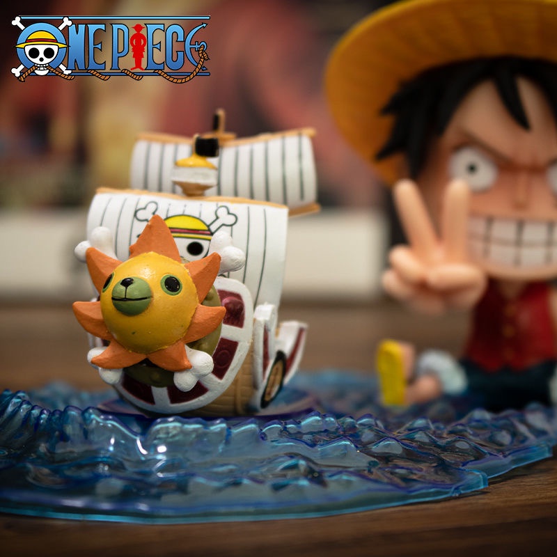 One Piece Mini Boat Action Figure Going Merry Thousand Sunny Display