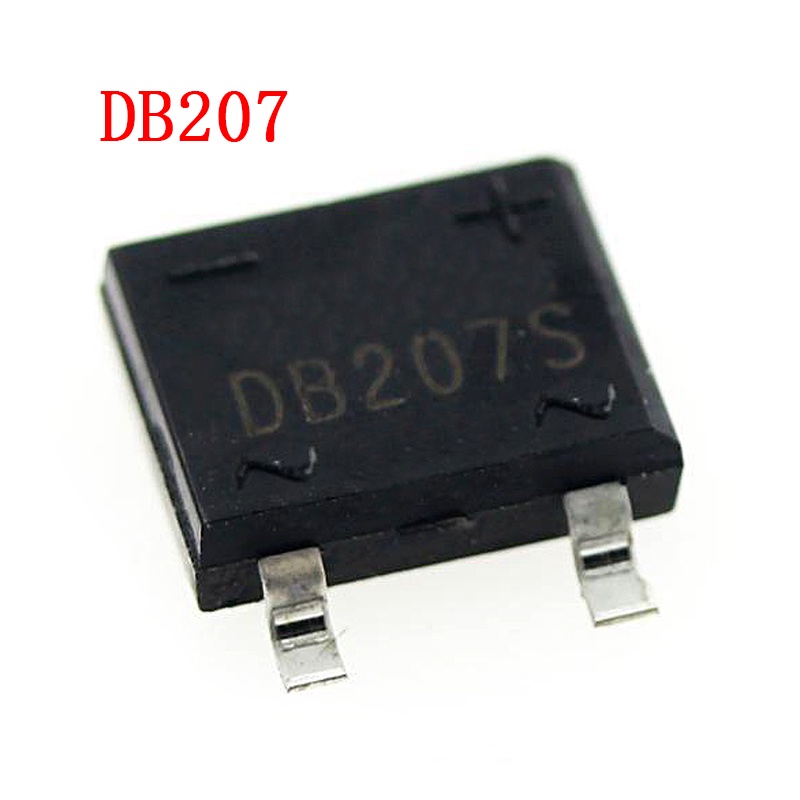 10PCS/LOT DB207 SMD B207 DB207S SMD SOP Bridge Rectifiers 1000V 2A新庆兴 ...