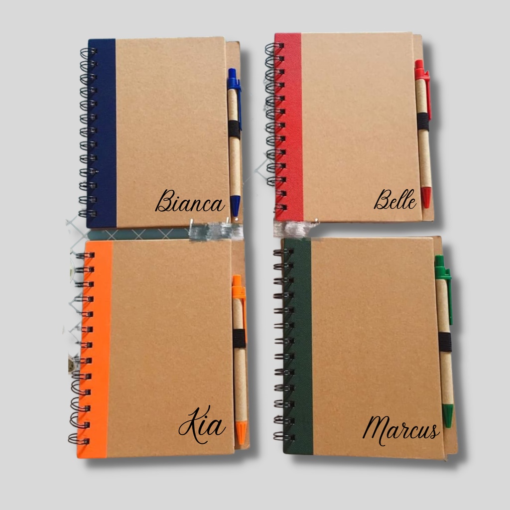 Personalize Plain Notebook with Pen | Shopee Philippines