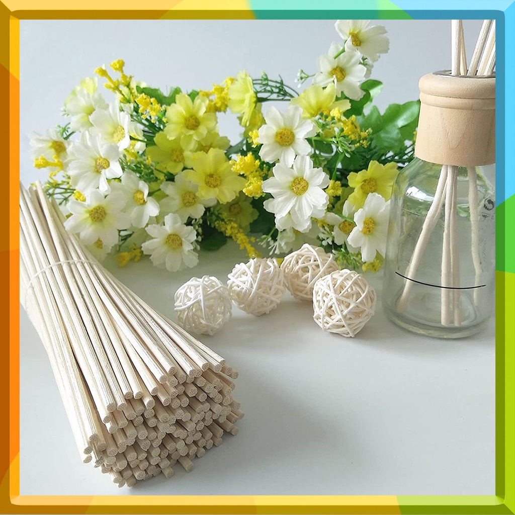 thumbnail image 2 of 9 Pcs Artificial Flower Rattan Reed Diffuser Sticks - Beige Aroma Refill Sticks 2 of 2