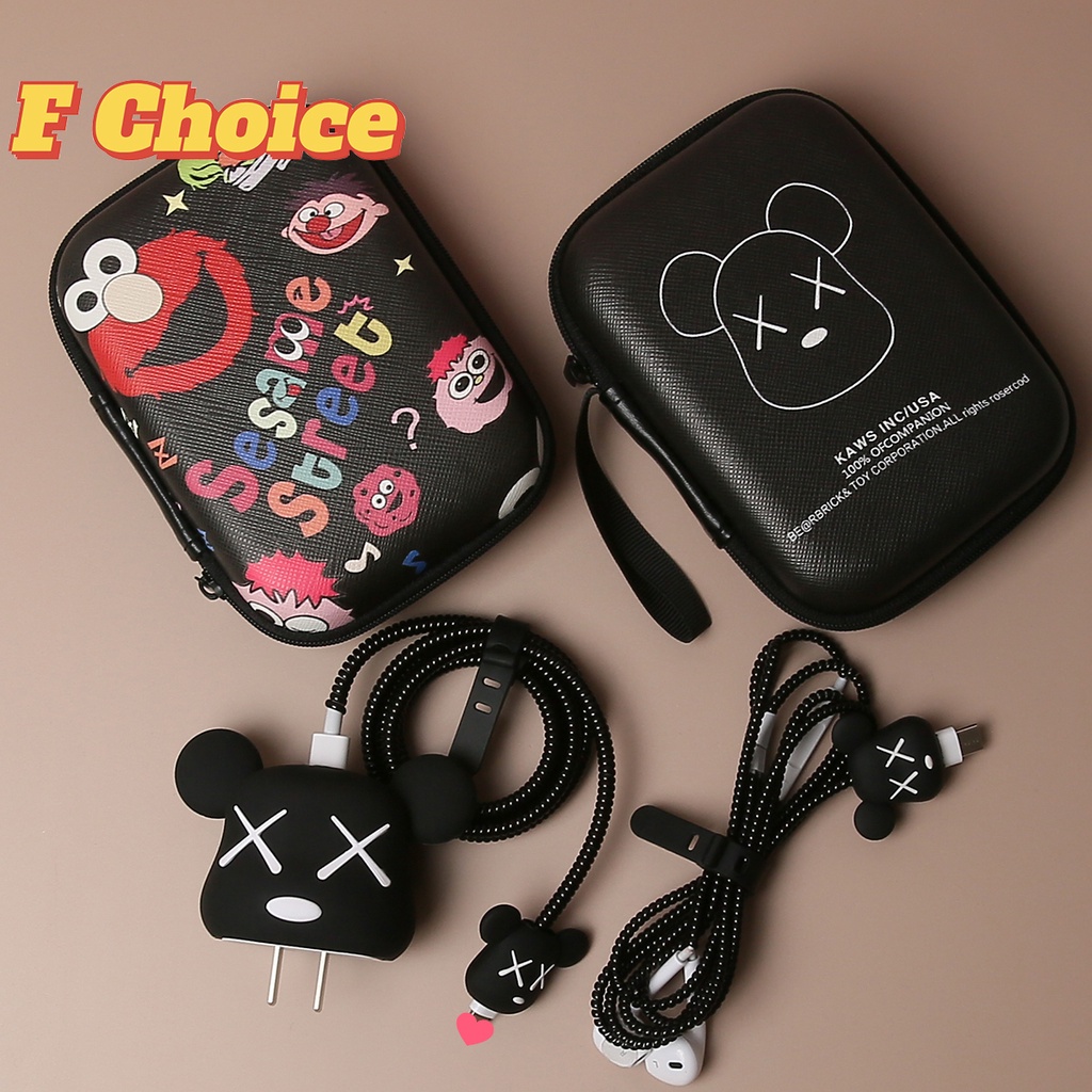 Cartoon Cable Protector Set/Cord Protector/Cable Winder/Earphone ...