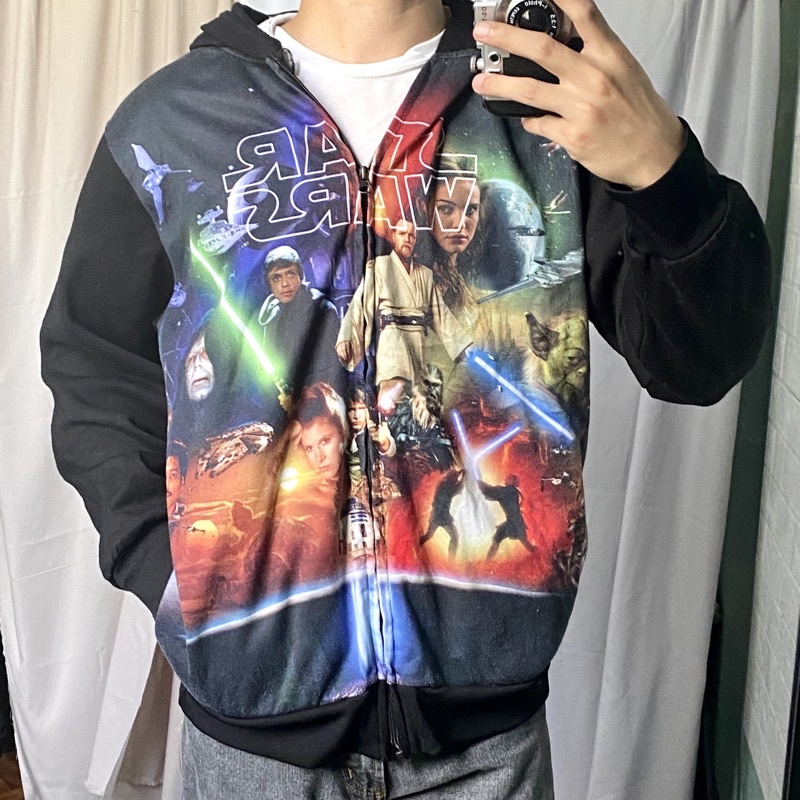 Star wars zip shop up hoodie mens