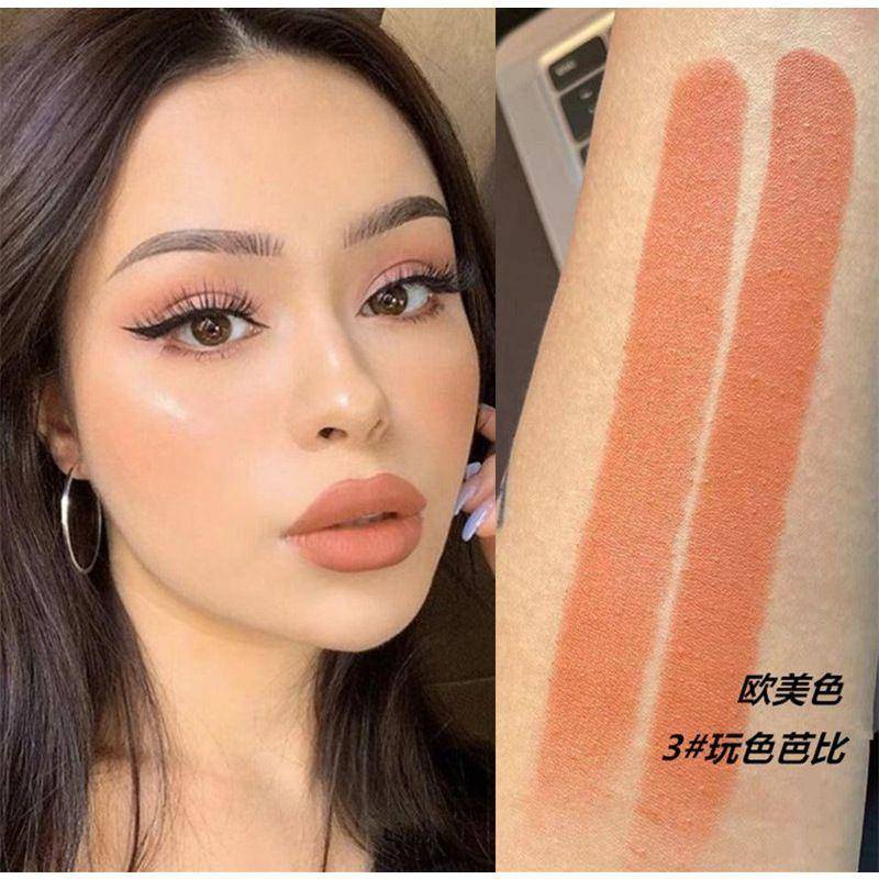Hot Sale Earth Orange Lipstick Matte Matte Milk Tea Color Lipstick Long ...