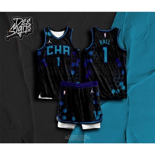 TRENDY BASKETBALL JERSEY HORNETS 14 FREE CUSTOMIZE NAME NUMBER