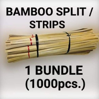 2 Bundles Bamboo Material Wood Strips DIY Weaving Basket Making Supplies