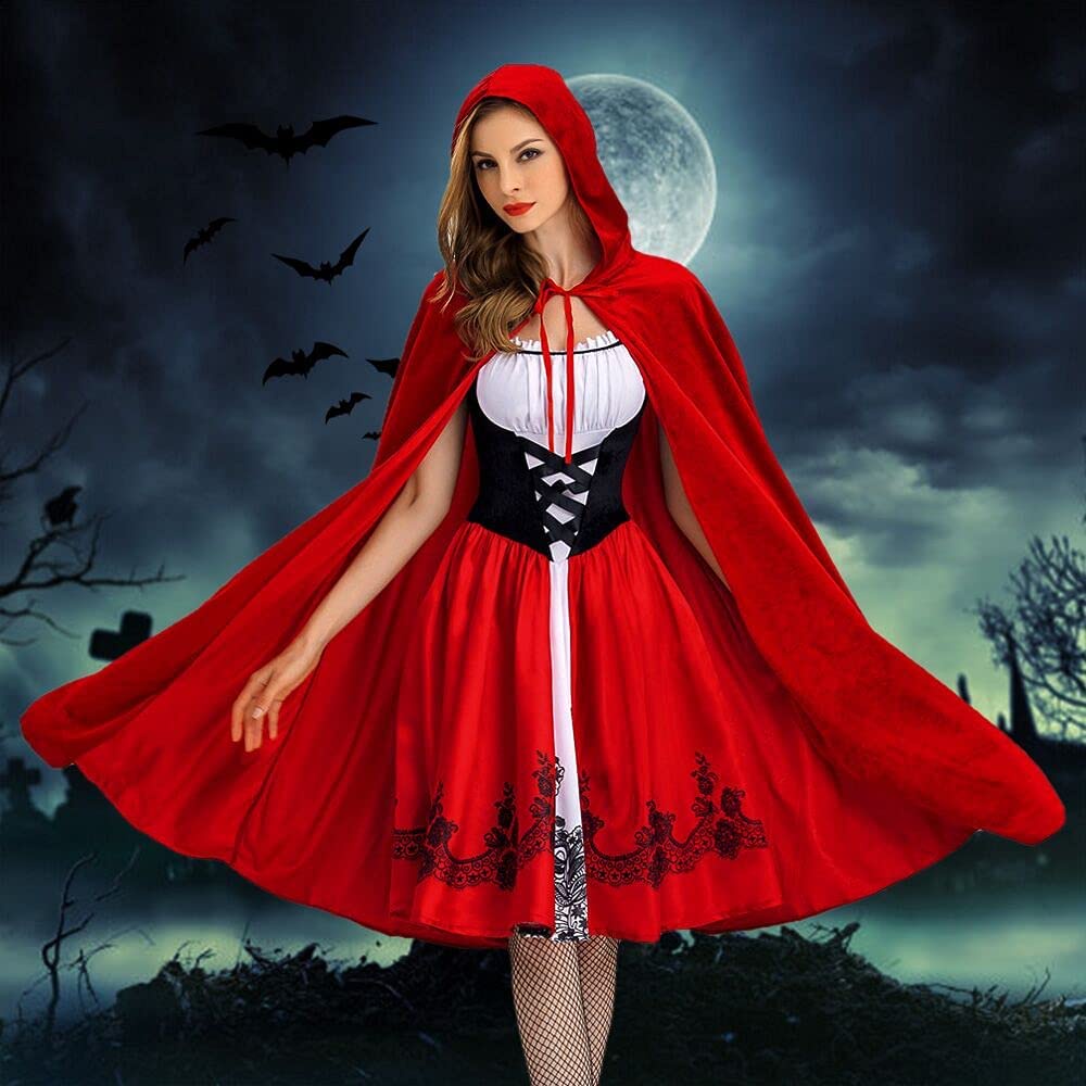 Halloween Little Red Hat Costume Adult Christmas Costume Cosplay