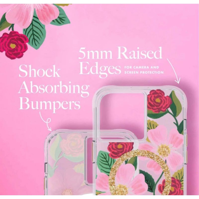 CASE MATE FOR IPHONE 14 PRO MAX WITH MAGSAFE (Rifle Paper Co. Rose