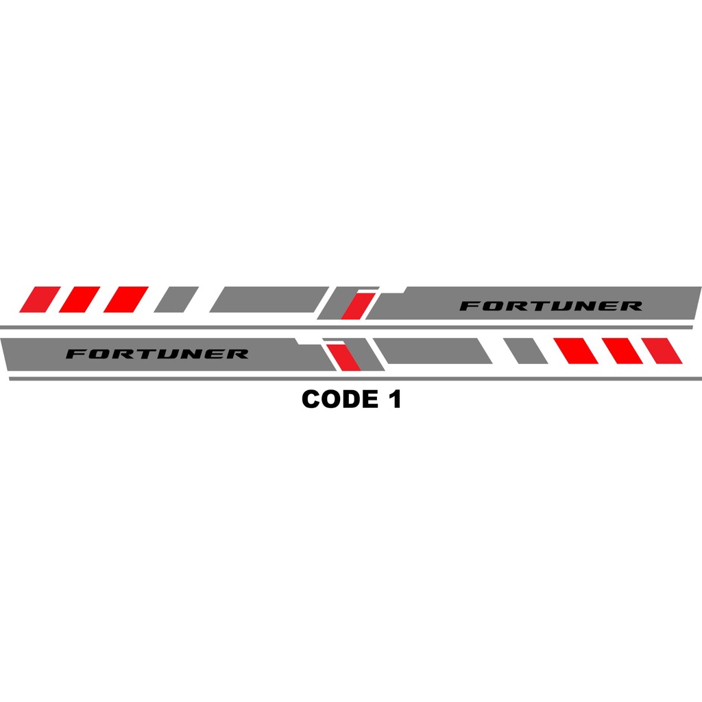 toyota fortuner body sticker decals | Shopee Philippines