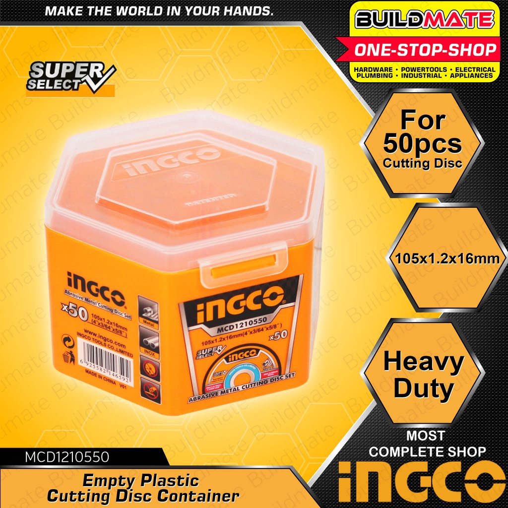 INGCO Empty Plastic Cutting Disc Container For 50pcs Cutting Disc INGCO