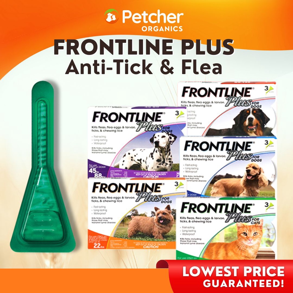 Frontline Plus Anti Ticks and Fleas Control for Dogs and Cats Fast