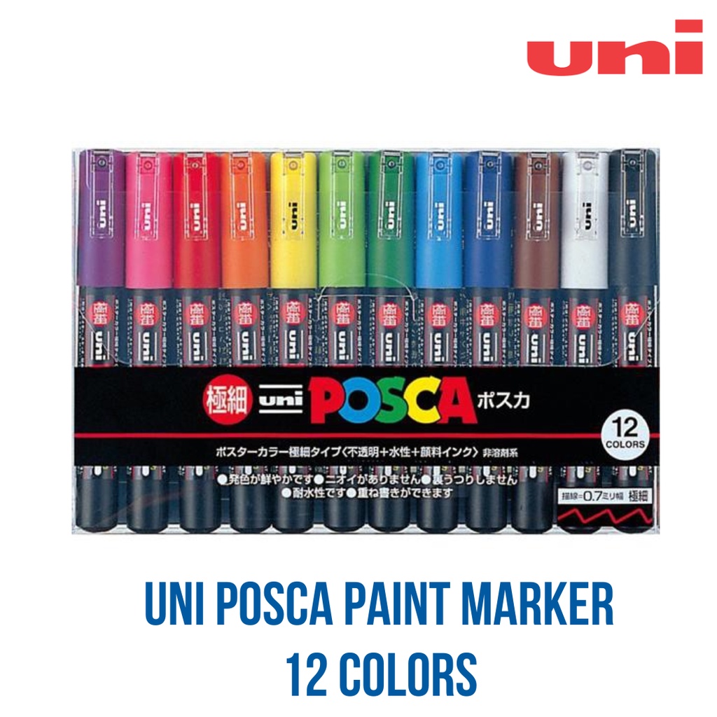 ARTHUB - UNI POSCA Acrylic Paint Marker PC1M 0.7 mm (Various Colors ...
