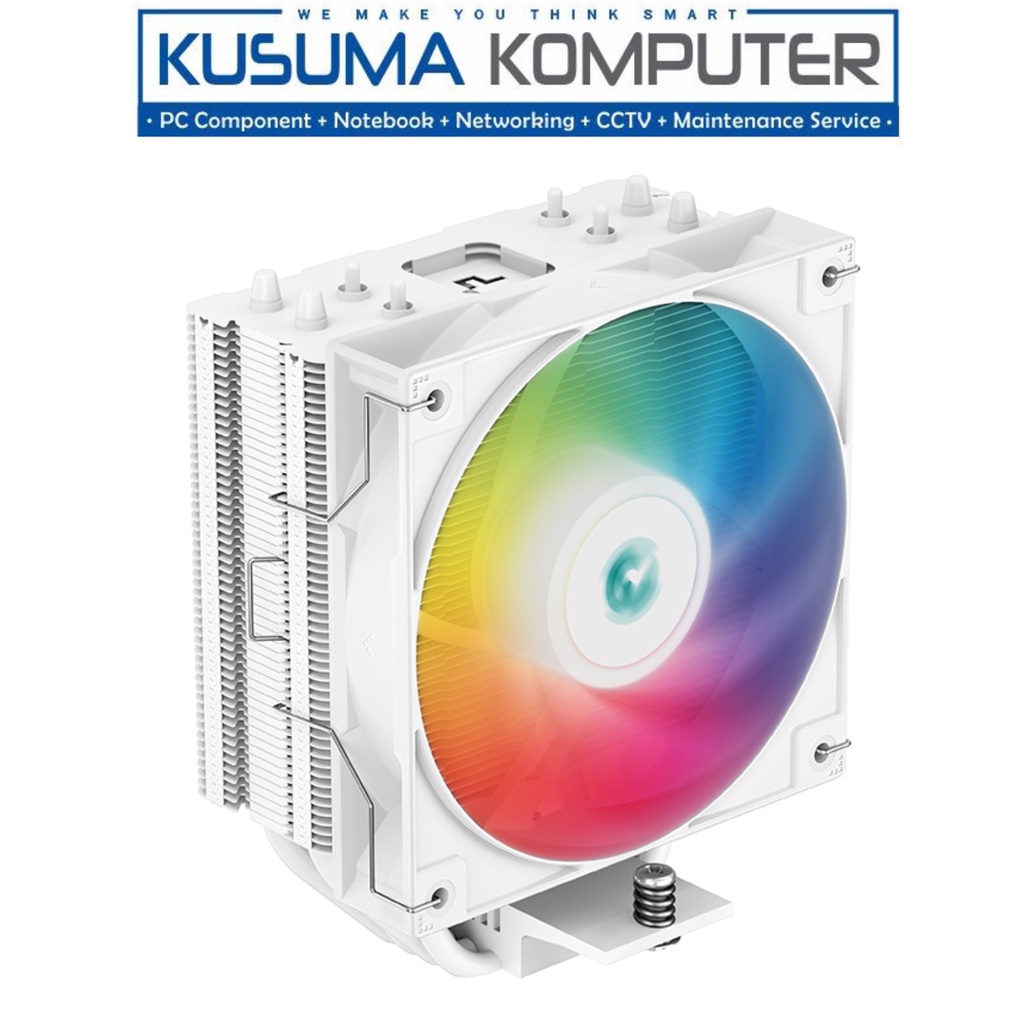 Deepcool AG400 White ARGB CPU Cooler Support LGA 1700 Shopee Philippines
