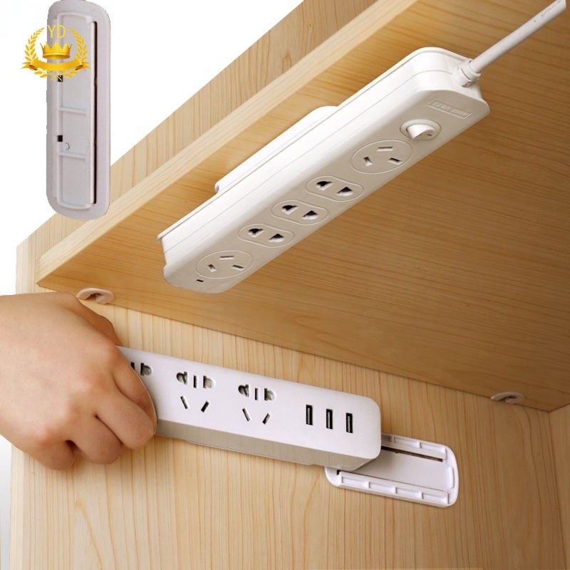 Sticker Punch-free Plug Fixer Home Self-Adhesive Socket Fixer Cable ...
