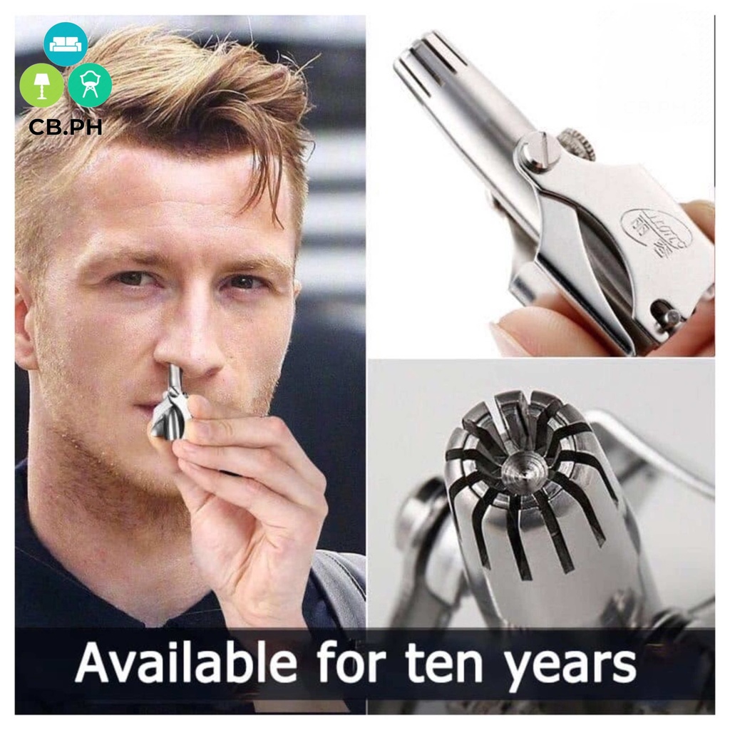 CB.PH 1pcs Good quality Manual Stainless Steel Nose Ear Hair Trimmer