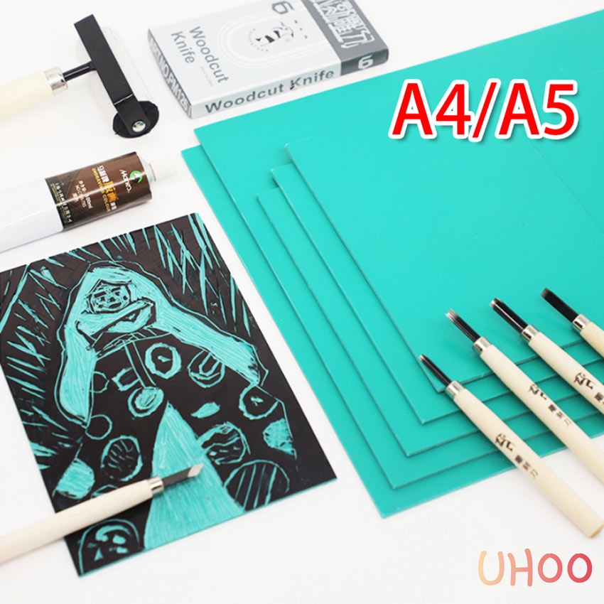 Green Laser Rubber Sheet Printing Engraving Sealer Stamp A4 A5 Size 3mm ...