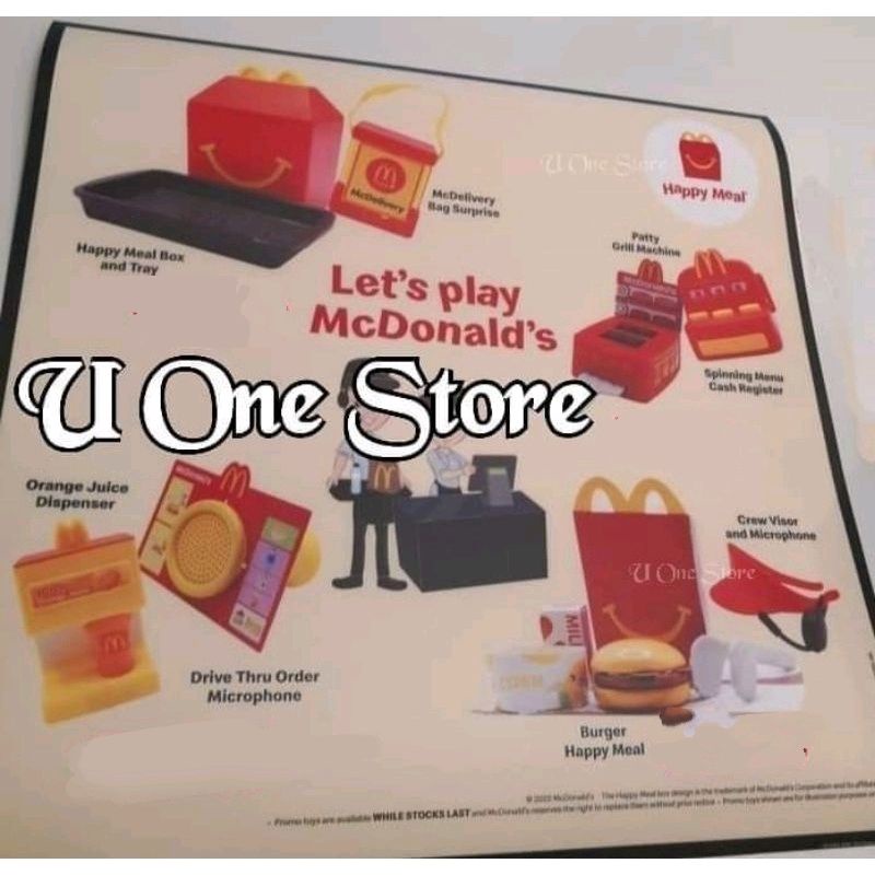 McDonald's Mcd Happy Meal Toys Let's Play McDonald's 2022 Shopee