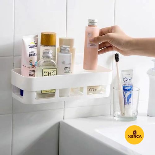 MERCA Bathroom Shelf Organizer with Towel Rack Shower Kitchen Rack