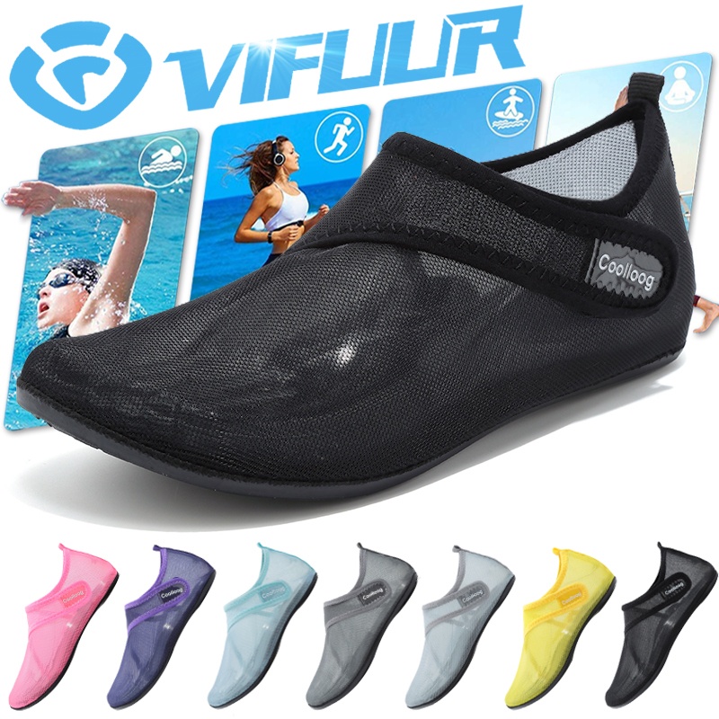 VIFUUR Mesh Water Shoes Amphibious Aqua Shoes Breathable Quick Dry Beach shoes Non Slip For Women Shopee Philippines