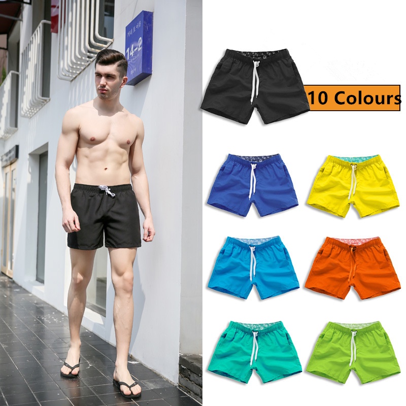 Latest Upgrade Summer Men's Beach Shorts Swimming Pants Quick Dry
