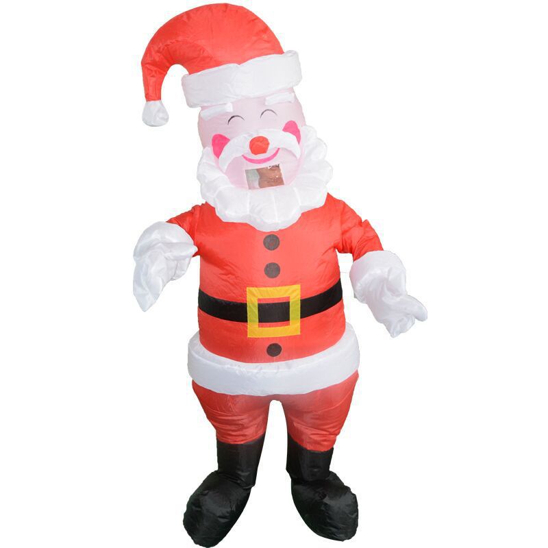 Santa inflatable Costume Suit Christmas Party Props Children Adult ...