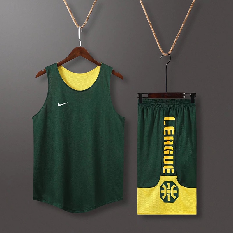 Nike basketball uniform suit doublesided men s summer sports training
