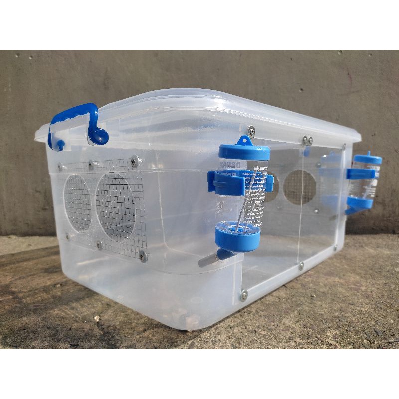 28L HAMSTER BIN CAGES WITH ACRYLIC DIVIDER | Shopee Philippines