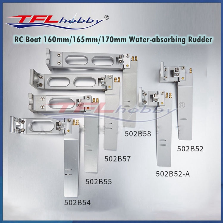TFL RC Boat Rudder 160mm 165mm 170mm Aluminum Alloy High Precision L ...
