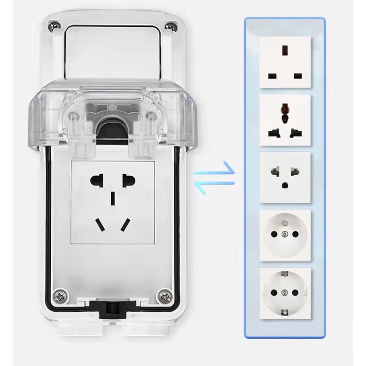 Outdoor with switch waterproof socket anti-storm rain household ...