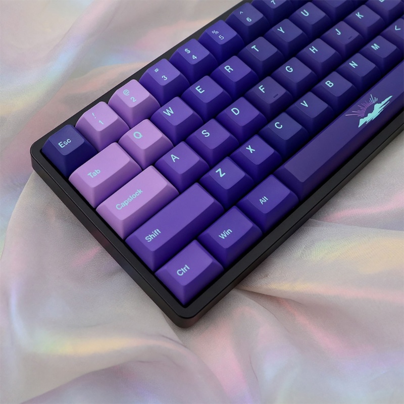 NERV Aurora Borealis Keycaps 139 Keys KCA Profile DYE SUB Purple Keycap ...