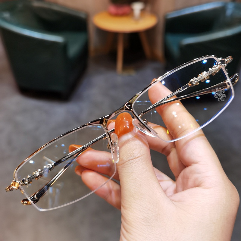 Fashion Rimless Anti-radiation Grade Eyeglasses Computer Eyewear Women ...