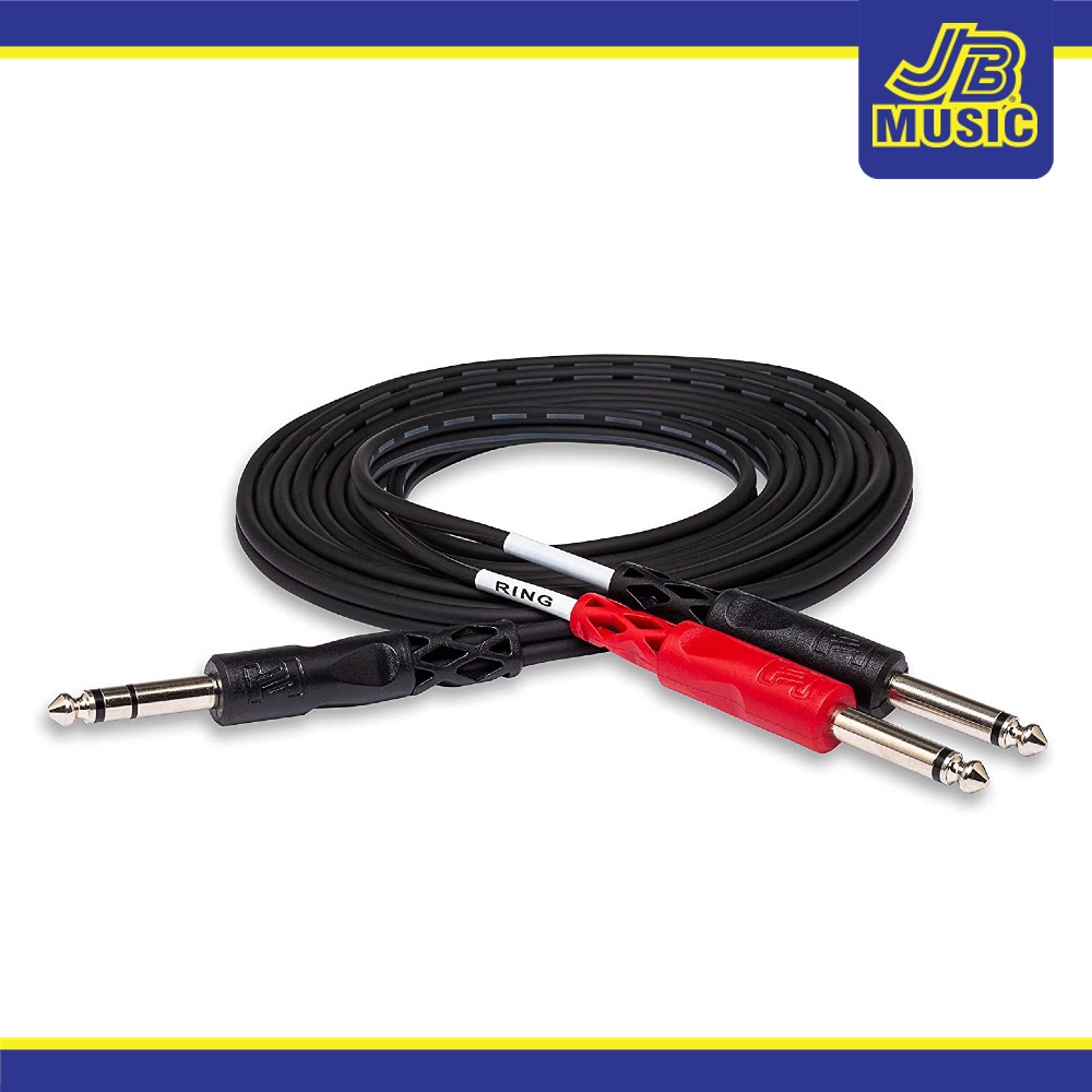 Hosa - STP-202 1/4 inch TRS to Dual 1/4 inch TS Insert Cable, 2meter ...