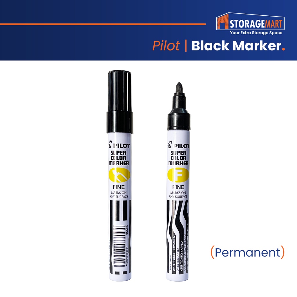 Permanent Marker Pen (Black) | Shopee Philippines