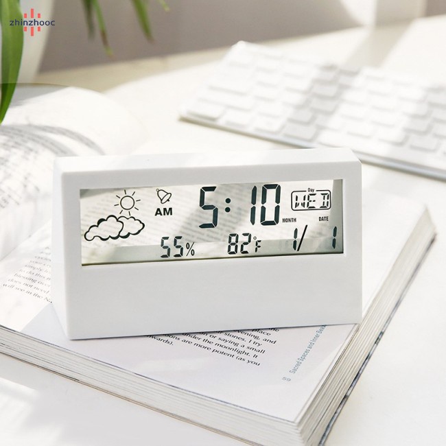 vip Electric Lcd Desk Alarm Clock With Calendar Digital Temperature ...
