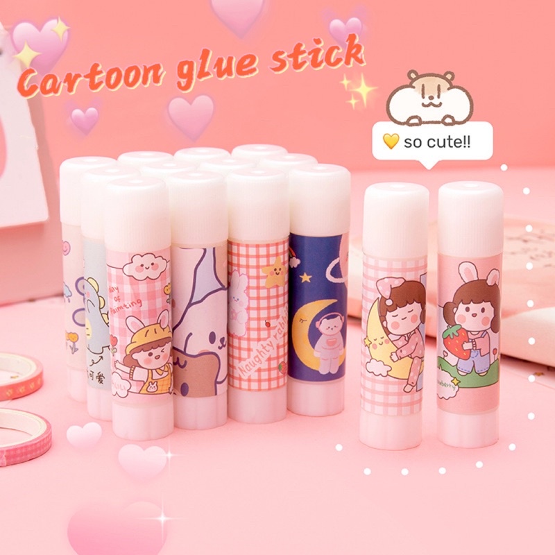 1pcs Cute Cartoon Solid Glue School Supplies Small 9g Solid Glue