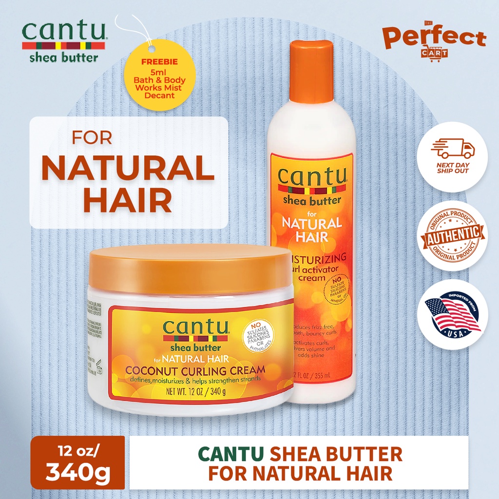 Cantu Shea Butter For Natural Hair Moisturizing Curl Activator 12 Oz I Coconut Curling Cream 12 7593