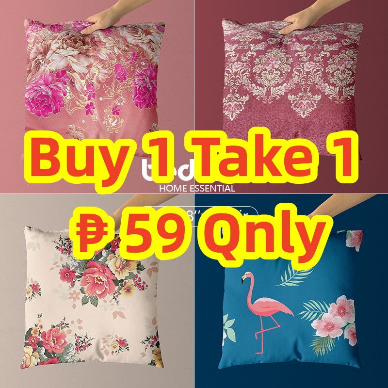 FASTX Square Throw Pillow Case 18x18 Inches Soft Sofa Pillow Case Cushion Cover Buy 1 Take 1Hot