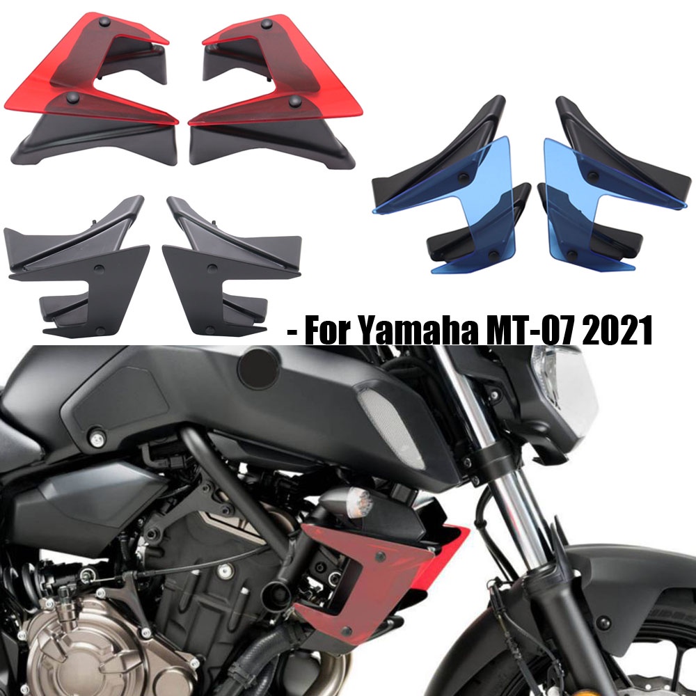 MT-07 2018-2020 Motorcycle Pair Side Downforce Naked Spoilers Fixed ...