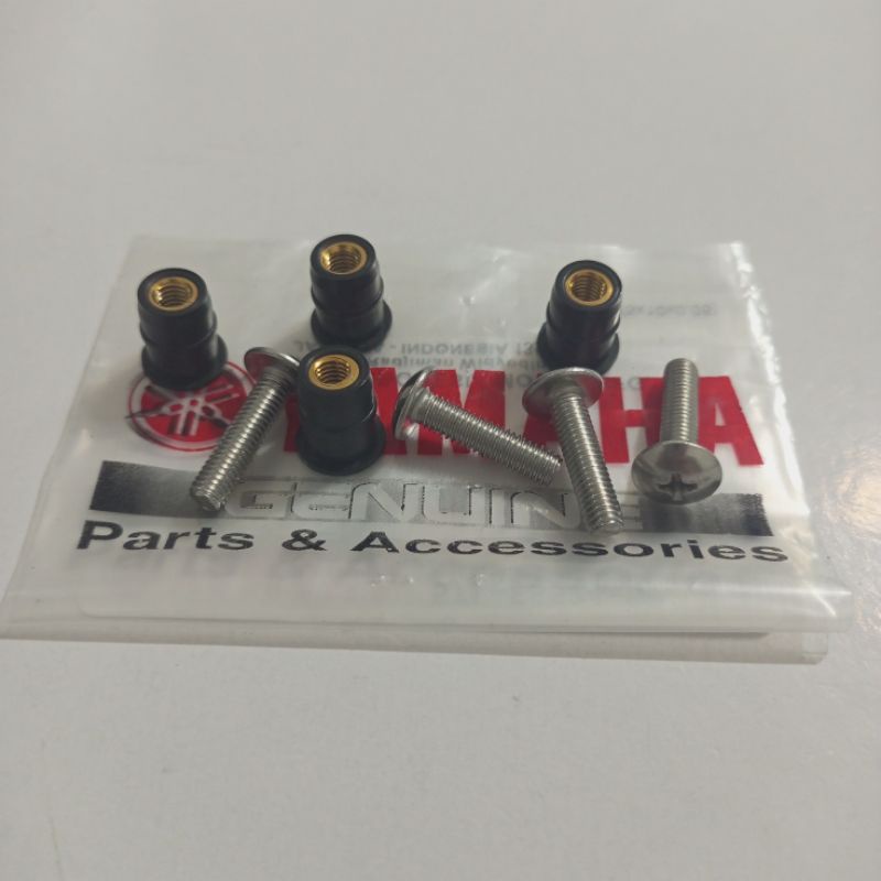 Windshield Rubber Nut AEROX NMAX R15 R3 XMAX NINJA PCX ADV PER PIECE