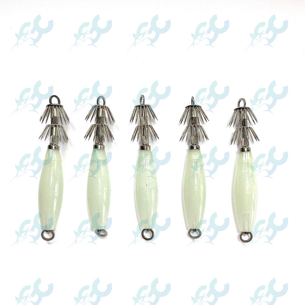 5pcs Luminous Squid Jig Hooks 12