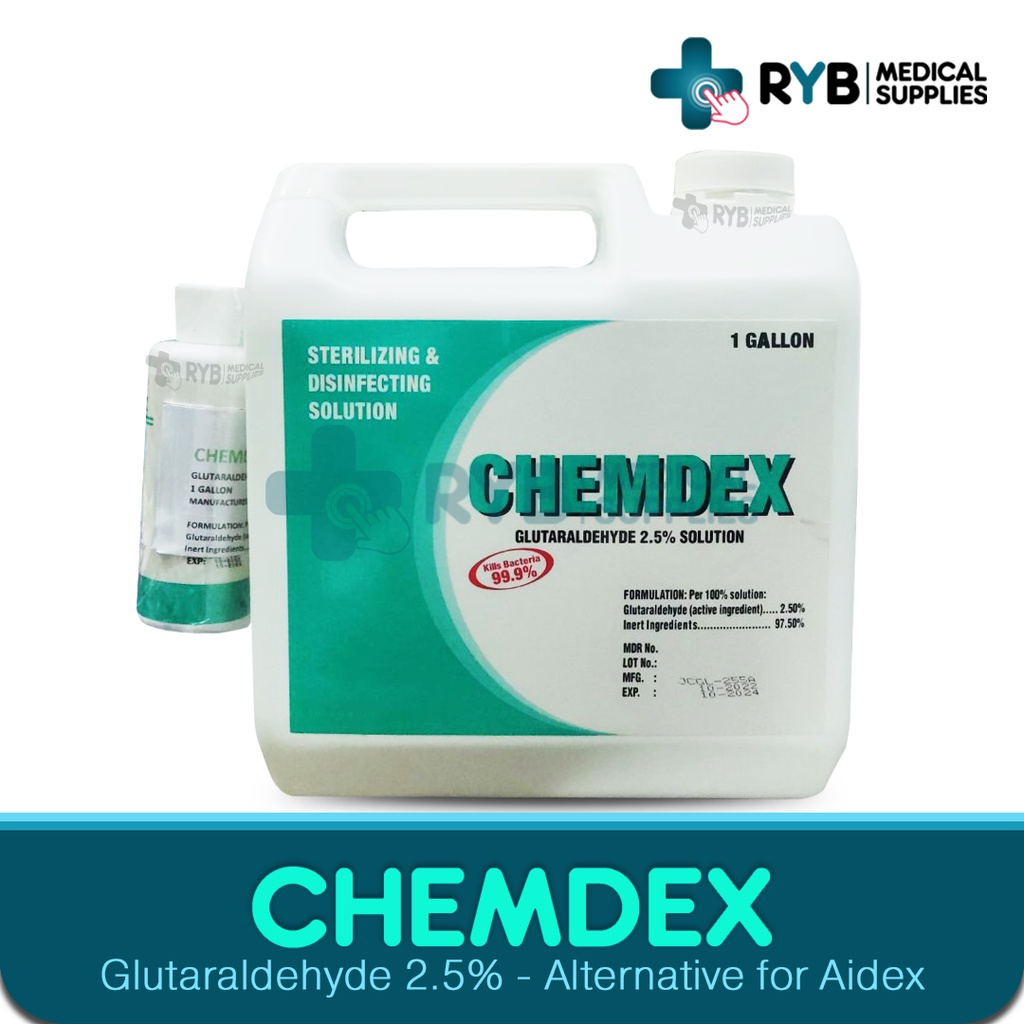 Chemdex Glutaraldehyde 2.5 / Alternative for Aidex Gallon & Liter