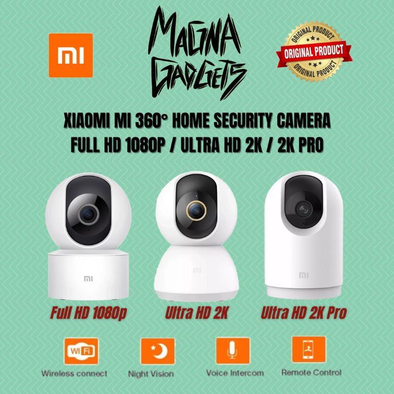 Xiaomi Mi 360 Home Security Camera Full HD 1080p/Ultra HD 2K/2K Pro ...