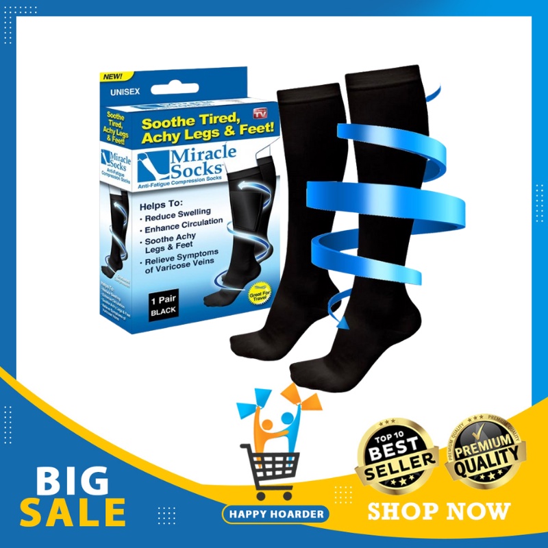 Miracle Socks Blood Circulation Legs Feet Foot Relives Varicose Veins