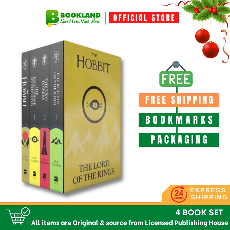 J.R.R. Tolkien 4-Book Boxed Set: The Hobbit and The Lord of the Rings:  Tolkien, J.R.R.: 9780345538376: : Books