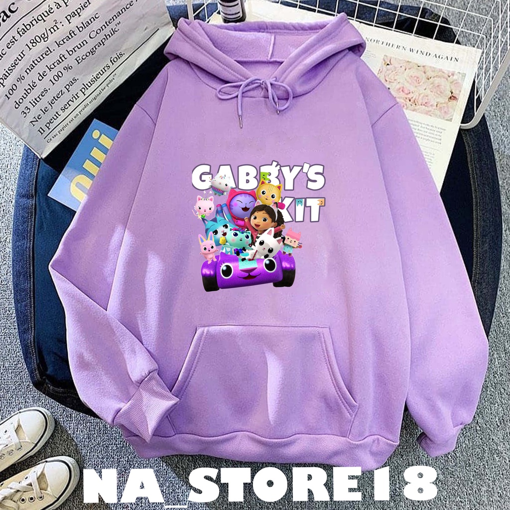 Gabbys DOLLHOUSE Children's Jacket HOODIE SWEATER OUTWEAR Kids Gabby's