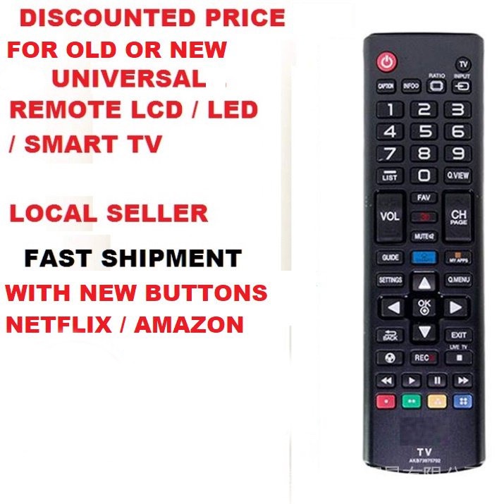 LG Universal TV Remote Control Replacement for LG HDTV Smart LED LCD TV ...