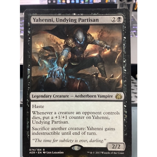MAGIC The Gathering Yahenni, Undying Partisan (Aether Revolt) Shopee Philippines