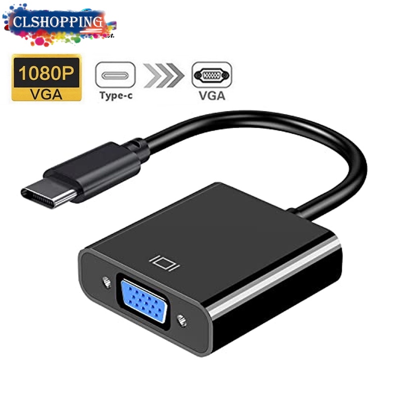 USB C to VGA Adatper for Monitor, Thunderbolt 3 Multi-Display Video ...